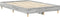 vidaXL - Bedframe - zonder - matras - 135x190 - cm - spaanplaat - grijs - sonoma