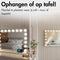 Sansbeauté® Hollywood Spiegel - Make Up Spiegel 80x60cm - 18x Dimbare LED Lampen - 10x Vergroting - USB Oplaadpoort - Dimbaar Licht