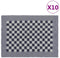 vidaXL - Keukendoeken - 10 - st - 50x70 - cm - katoen - blauw - en - wit
