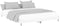vidaXL - Bedframe - bewerkt - hout - wit - 150x200 - cm