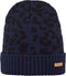 Barts Honey Beanie - Muts - Gevoerd met panterprint - Navy - Maat 53 (circa 4 tot 8 jaar)