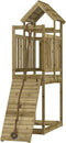vidaXL - Speelhuis - met - klimwand - geïmpregneerd - grenenhout