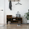 vidaXL - Schoenenkast - 102x36x60 - cm - bewerkt - hout - gerookt - eikenkleurig