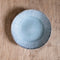 Dutch Rose Organic Bord Plat 21,5 cm Blauw - Stoneware Handgemaakt