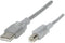 Renkforce RF-4538148 - USB A naar USB B Kabel - 300 cm - Transparant