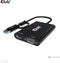 Club 3D CAC-1611 - USB Gen1 Type-C/-A naar Dual HDMI (4K/30Hz) / VGA (1080/60Hz) - Zwart