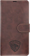 Backcover Hoes Geschikt voor iPhone 12 - Hoesje Bookcase met Anti Skim Bescherming Pasjes - 2 in 1 Cover - Brown - Luxe Telefoonhoesje Wallet Case Pasjeshouder PU Leder