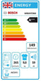 Bosch Serie 8 WRB247C9GB - Warmtepomp-wasdroger - AutoDry - A+++ - Wit