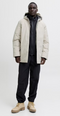 Jack & Jones Planet Parka - Herenjas - Imitatiedons - Crème