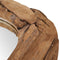 vidaXL - Decoratieve - spiegel - rond - 60 - cm - teakhout