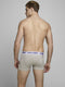 JACK&JONES JACSUPER TWIST TRUNKS - 3-Pack boxershorts - Effen gemeleerd - Grijs licht blauw groen (3-pack)