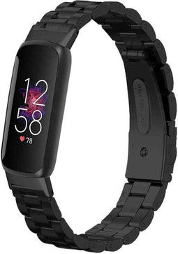 imoshion Bandje met Horlogeband inkorter - Geschikt voor Fitbit Luxe - imoshion Stalen band zonder installatiehulp - Zwart