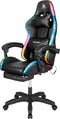 Krüger&Matz KM0790BLED - GX-150 gamingstoel - LED verlichting RGB - zwart