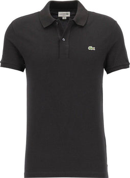 Lacoste Heren Poloshirt - Katoen - Stretch - Zwart - Maat XL