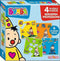 Bumba 4 in 1 puzzel - beroepen - 4 x 6 stukken