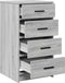 vidaXL - Dressoir - Grijs - Sonoma - 40x41x75 - cm - Engineered - Hout
