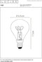 Lucide P45 - Filament lamp - Dimbaar LED E14 - 3W 2200K Amber