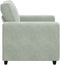 vidaXL - Fauteuil - 60 - cm - fluweel - lichtgrijs