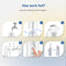 Safe Age® Bidet - Elektrisch & oplaadbaar met 2 sproeikoppen en reistas - Mobiele bidet - Peri Bottle - Vaginale douche