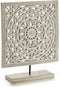 Decoratieve figuren Mandala Wit 7 x 35,5 x 30 cm (6 Stuks)