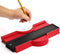 Contourmeter | 25 cm | Contour Duplicator | Grote Snijcontour Duplicator Meter | ABS Plastic meetgereedschap | Rood