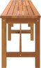 vidaXL - Tuinbank - 180x35x45 - cm - massief - acaciahout