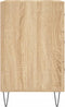 vidaXL - Nachtkastje - 40x40x66 - cm - bewerkt - hout - sonoma - eikenkleurig