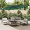 vidaXL - Zweefparasol - met - LED-verlichting - 400x300 - cm - groen
