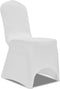 vidaXL - Stoelhoezen - stretch - wit - 100 - st