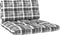 vidaXL - Palletkussens - 2 - st - ruitpatroon - stof - grijs