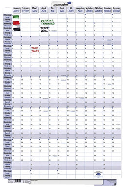 Jaarplanner 2022 lm 60x90cm verticaal oprolbaar