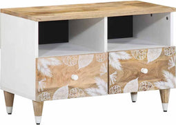 vidaXL - Tv-meubel - 70x33,5x46 - cm - massief - mangohout