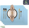 Sophie Nordinn® Vaxjo - Placemats Kunststof - Flexibel en Antislip - Lichtblauw (set van 4)