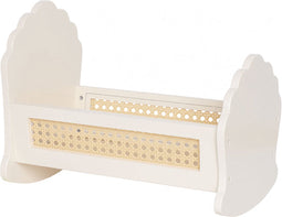 Jabadabado Houten poppenwieg - Creme