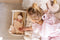 Jabadabado Houten poppenwieg - Creme