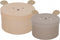 Jabadabado Opbergboxen - Teddy - Set van 2 - Opbergers