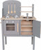 Jabadabado Speelkeuken - Hout - Grijs - Kinderkeuken