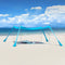 SoBuy OZT02-DB - Strandtent - Lycra Polyester Anti-UV UPF 30 - Turkoois