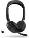 Jabra Evolve2 65 Flex Link380c MS + Ladepad On Ear headset Computer Bluetooth Stereo Zwart Noise Cancelling Headset, Mi