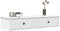 vidaXL - Wandschap - met - lades - 100x37,5x19 - cm - bewerkt - hout - wit
