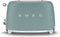 SMEG TSF01EGMEU - Broodrooster - 950W 2 sleuven 6 bruining-niveaus - Mat Emerald Green