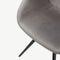 Jack Dining Chair, Grey Velvet & Black legs