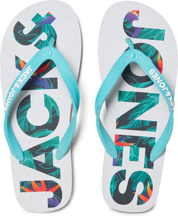 JACK&JONES JFWLOGO PALM PRINT FLIP FLOP Heren Slippers - Maat 42/43