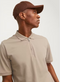 Jack & Jones - Men's Mac Zip - Classic Collar Polo T-Shirt - Size M - Beige
