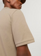 Jack & Jones - Men's Mac Zip - Classic Collar Polo T-Shirt - Size M - Beige