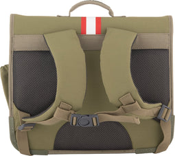 Jack Piers Boekentas/Schoolbag Paris Large Burger Planet - 32x15x38cm - Groen