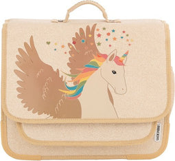 Jack Piers Boekentas/Schoolbag Paris Large Unicorn - 32x15x38cm - Goud