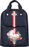 Jack Piers Rugzak/Schoolbag Amsterdam Medium Aloha - 36x13x29cm - Blauw
