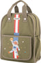 Jack Piers Rugzak/Schoolbag Amsterdam Medium Burger Planet - 36x13x29cm - Groen
