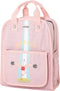 Jack Piers Rugzak/Schoolbag Amsterdam Medium Flamingo - 36x13x29cm - Roze